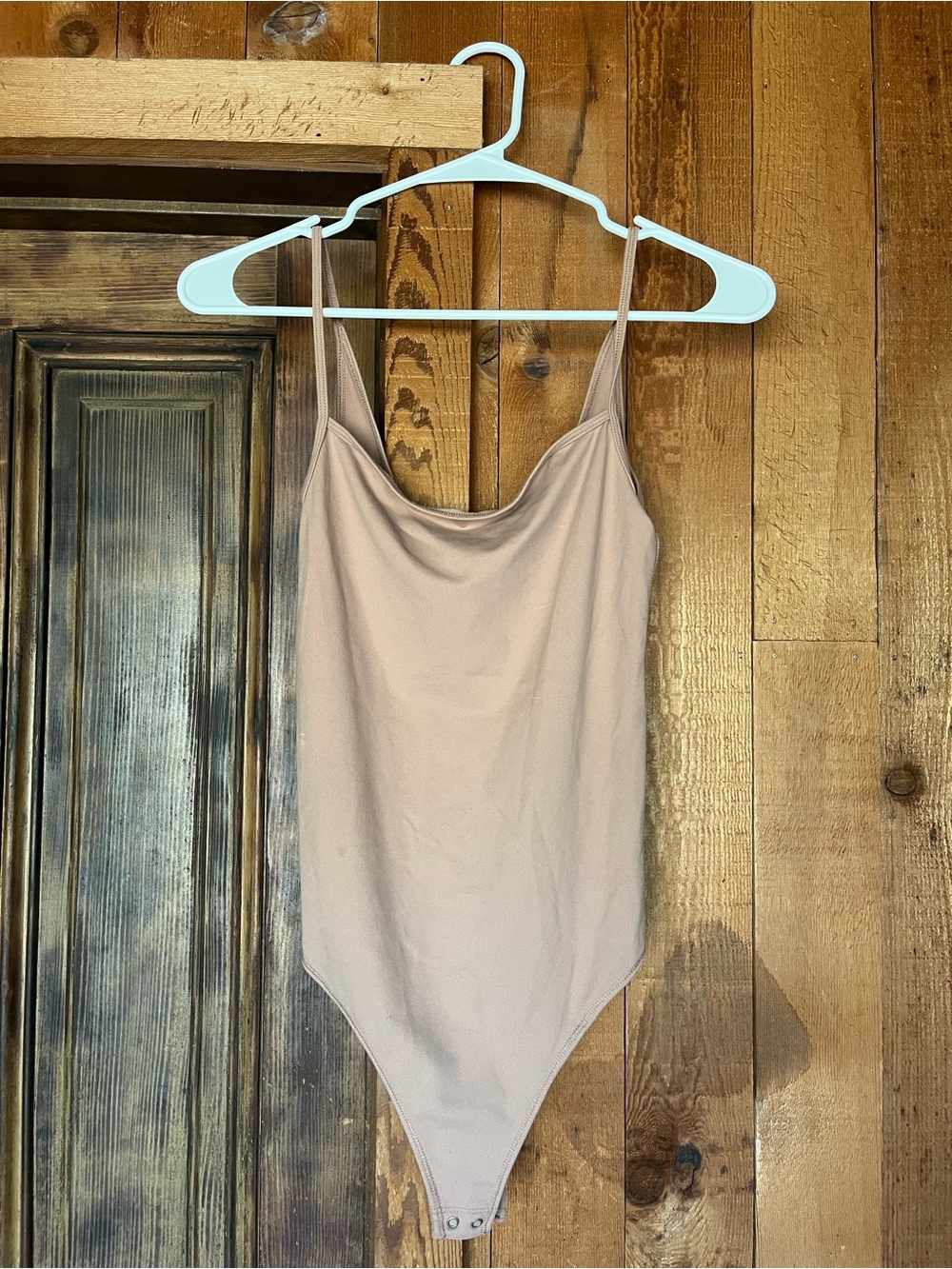 Abercrombie & Fitch Nude Cowl Neck Bodysuit
